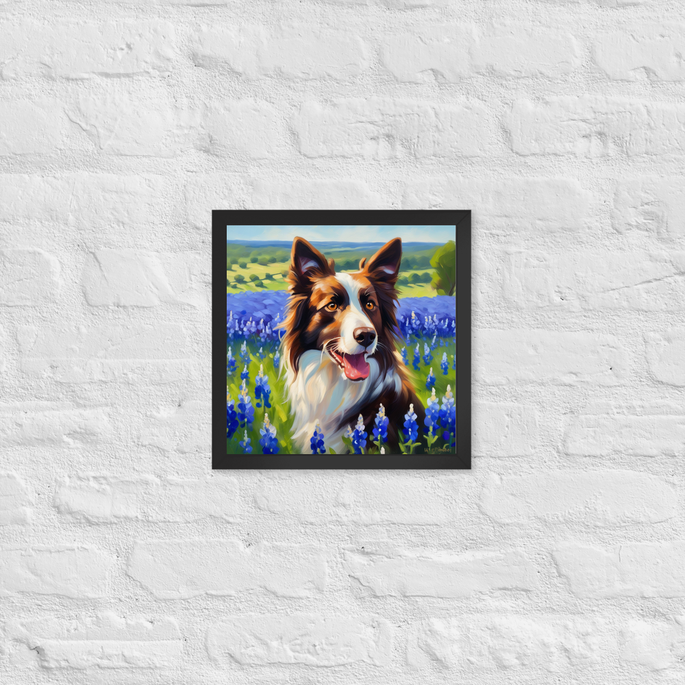PugMug Custom Border Collie Framed Print