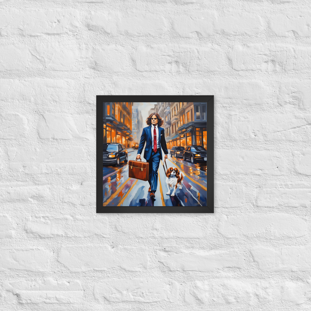 PugMug Custom Cavalier King Charles Spaniel Framed Print