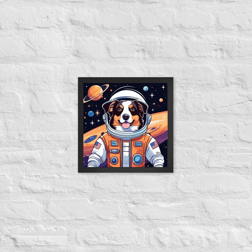 PugMug Custom Miniature American Shepherd Framed Print