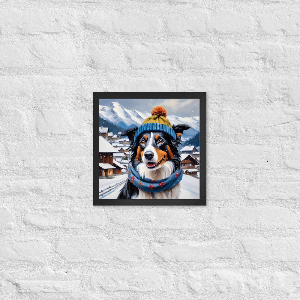 PugMug Custom Border Collie Framed Print