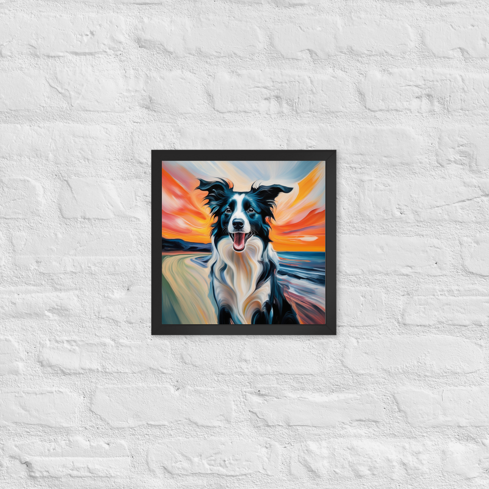 PugMug Custom Border Collie Framed Print