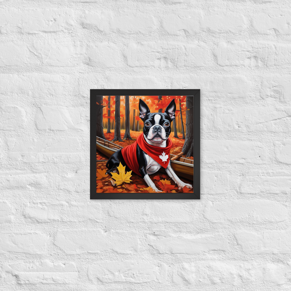 PugMug Custom Boston Terrier Framed Print
