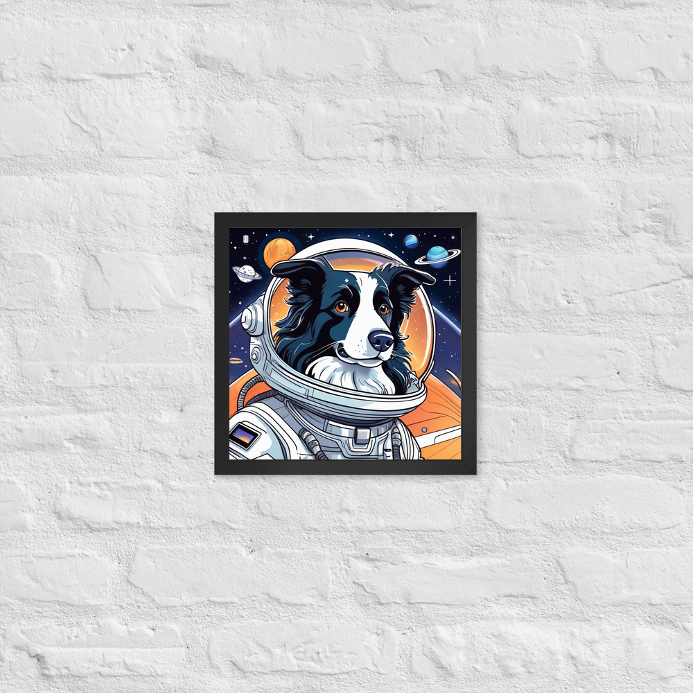 PugMug Custom Border Collie Framed Print