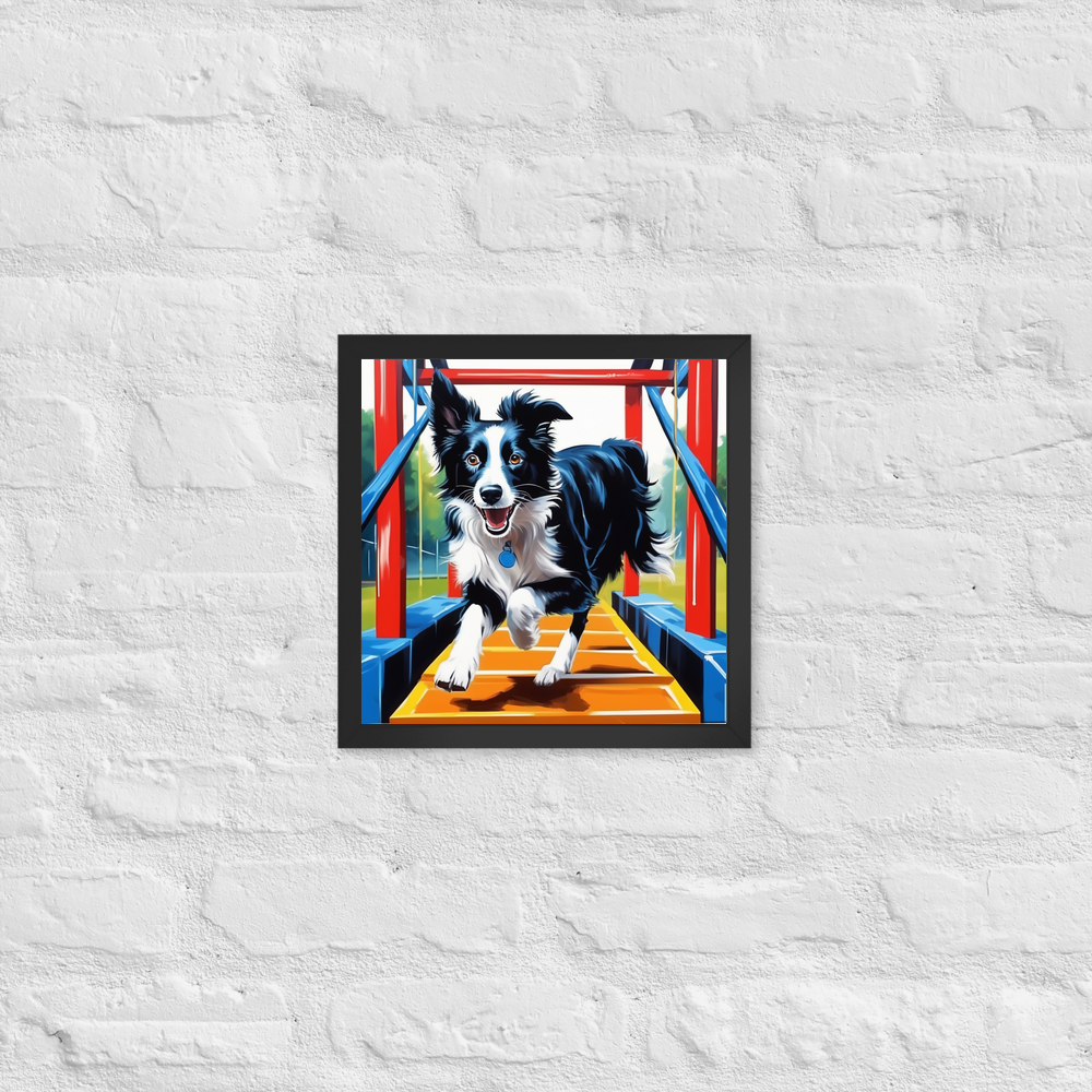 PugMug Custom Border Collie Framed Print