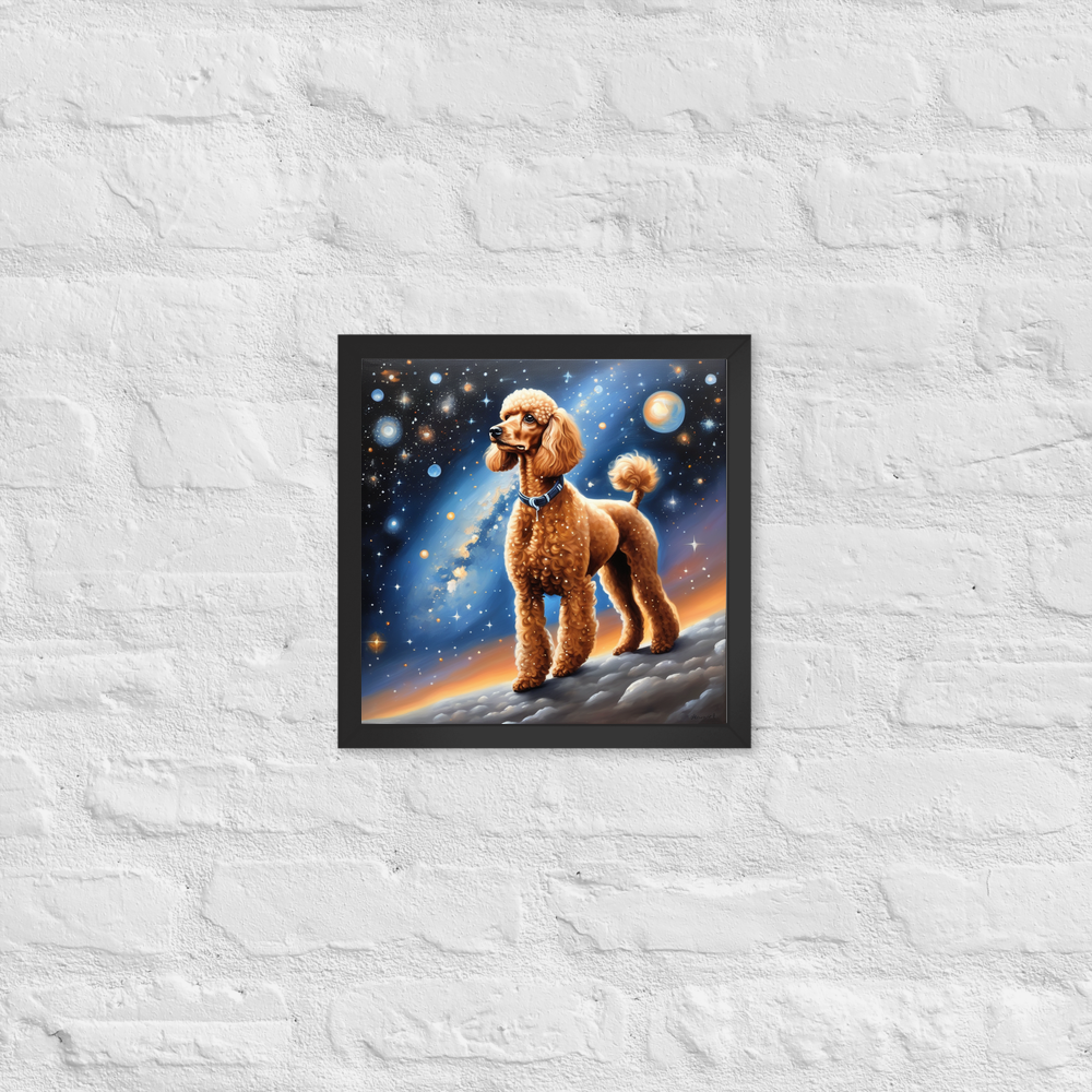 PugMug Custom Tan Poodle Framed Print