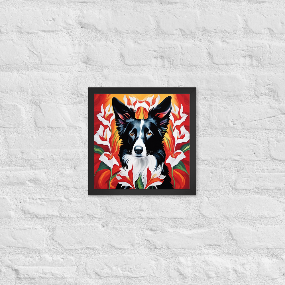 PugMug Custom Border Collie Framed Print