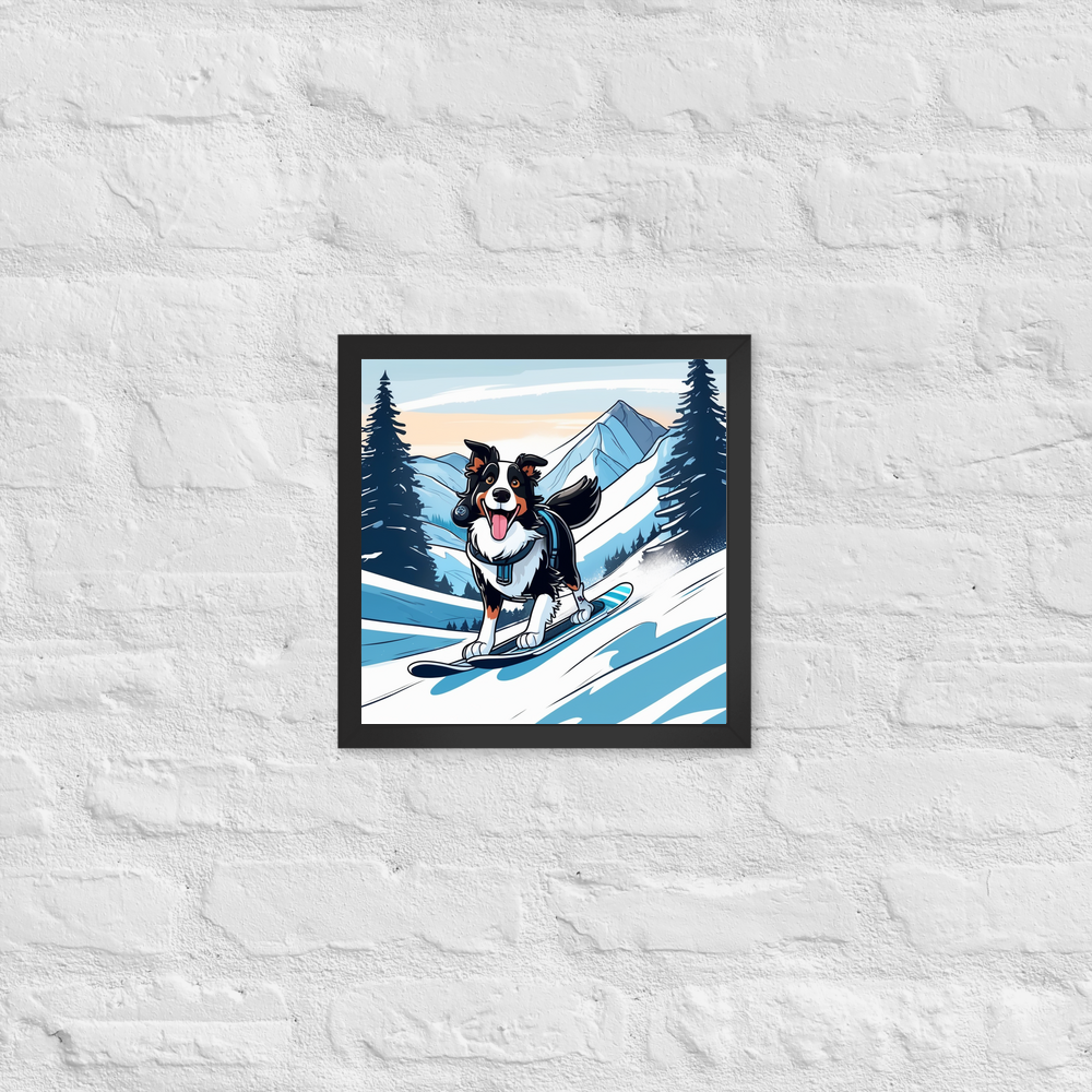 PugMug Custom Border Collie Framed Print