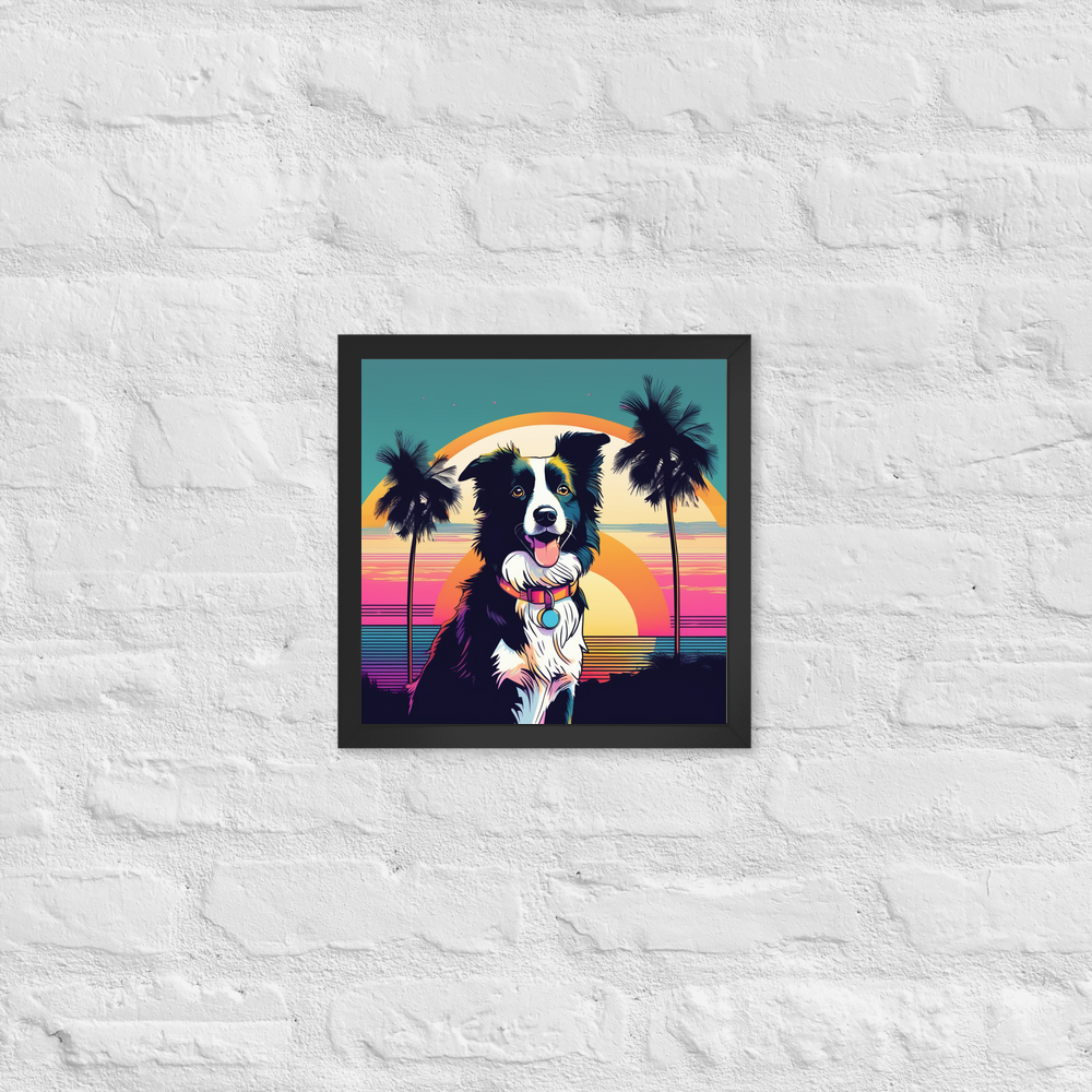 PugMug Custom Border Collie Framed Print