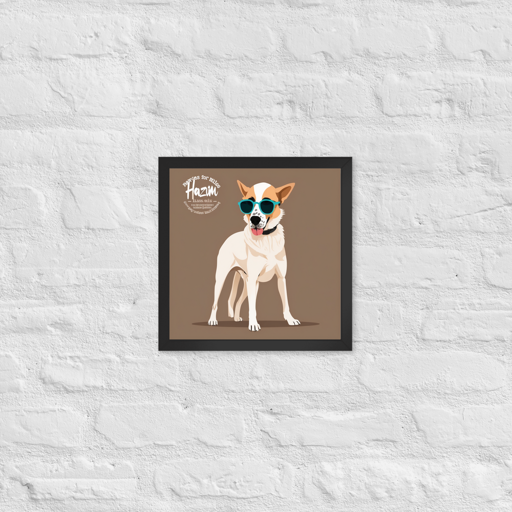 PugMug Custom Hazim Framed Print