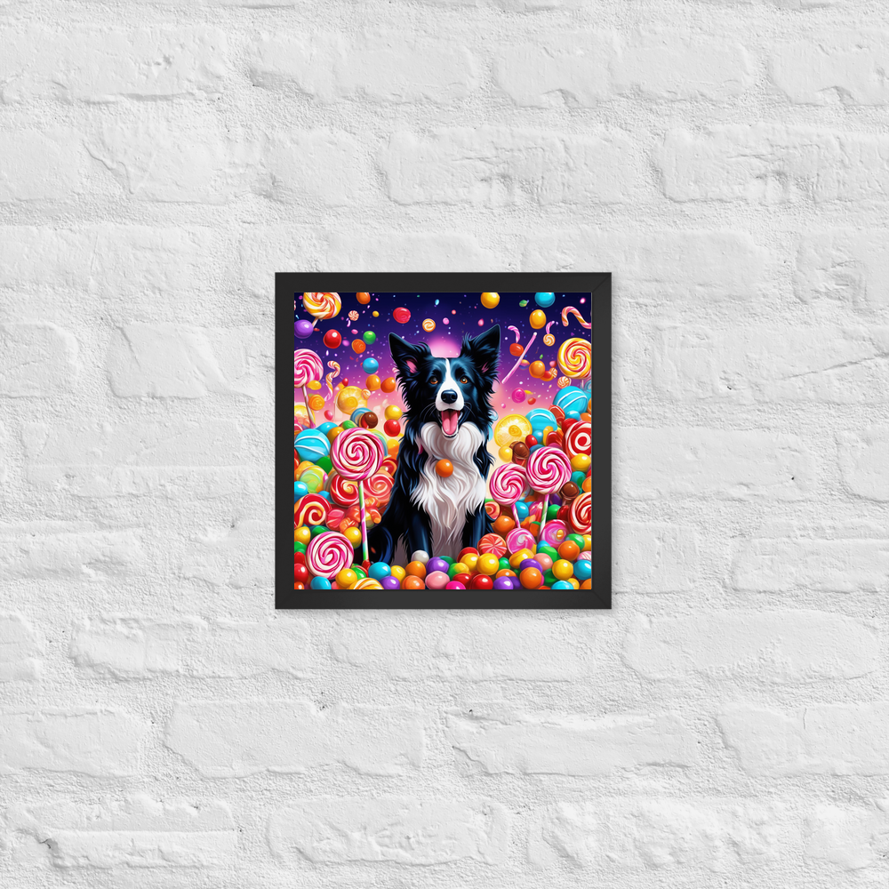 PugMug Custom Border Collie Framed Print