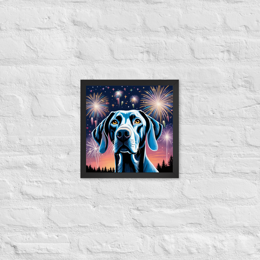 PugMug Custom Weimaraner Framed Print