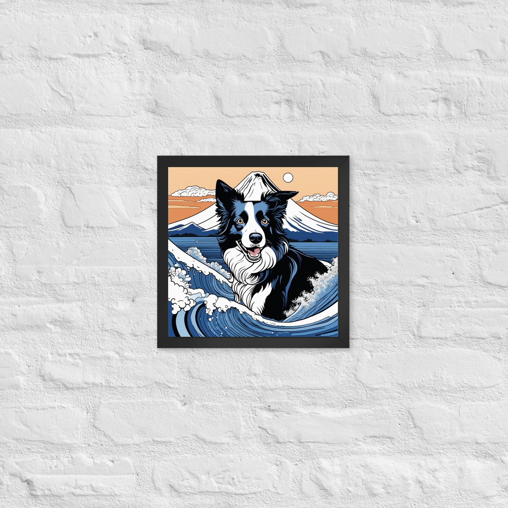 PugMug Custom Border Collie Framed Print