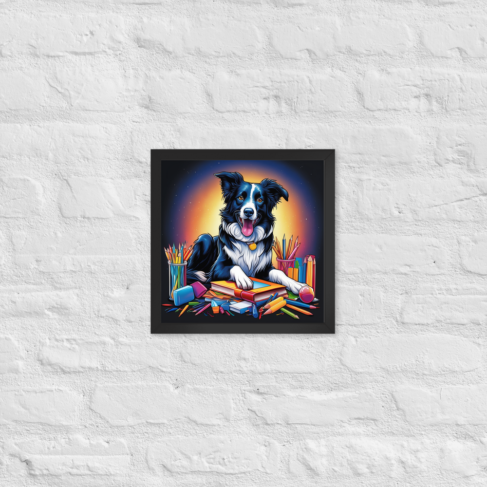 PugMug Custom Border Collie Framed Print