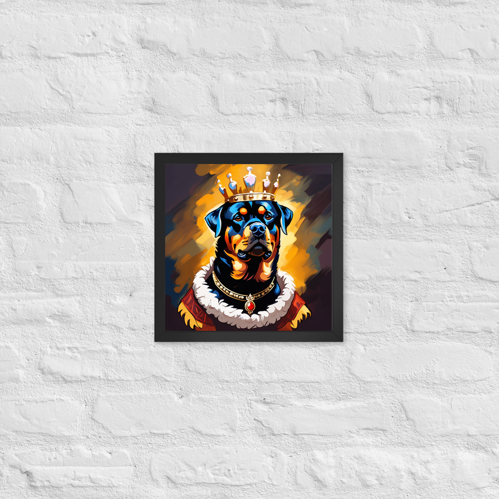 PugMug Custom Rottweiler Framed Print