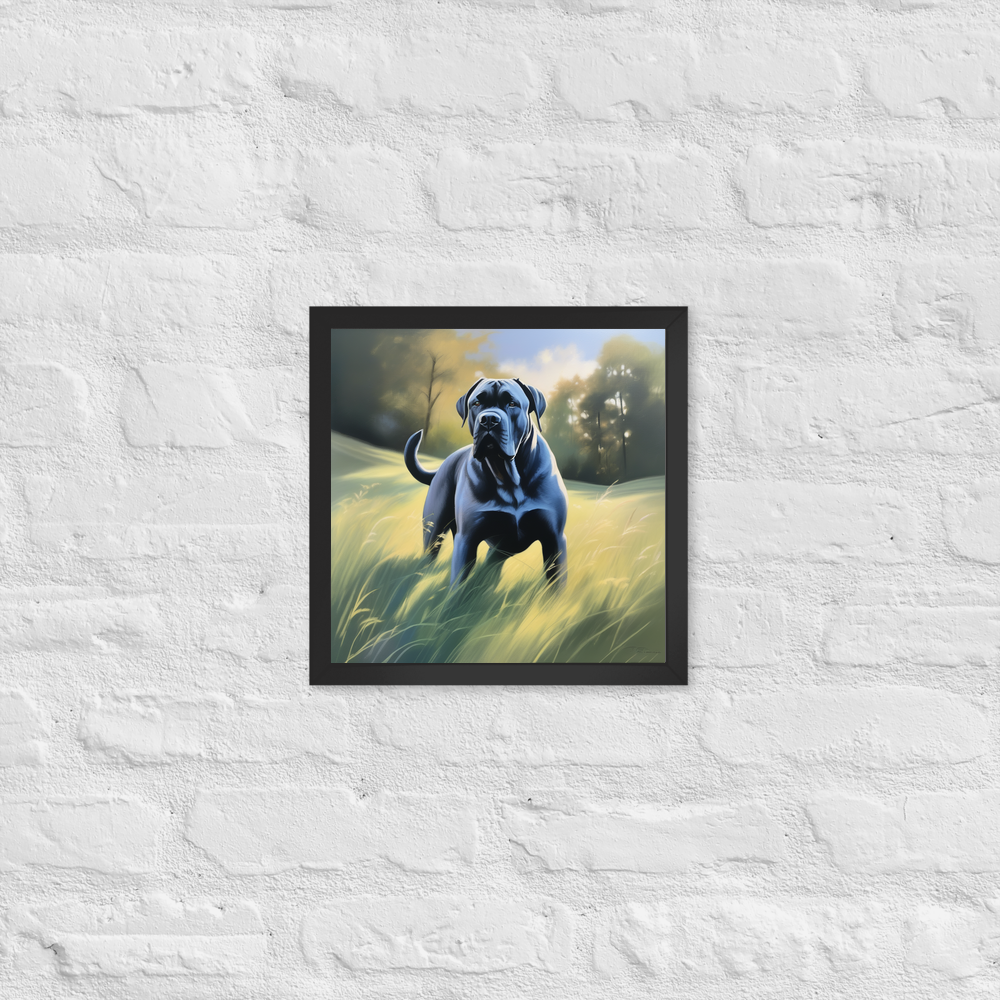 PugMug Custom Cane Corso Framed Print