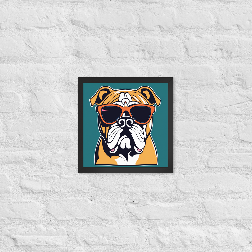 PugMug Custom Bulldog Framed Print