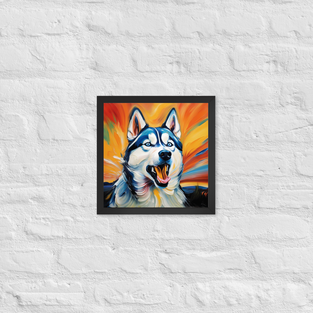 PugMug Custom Siberian Husky Framed Print