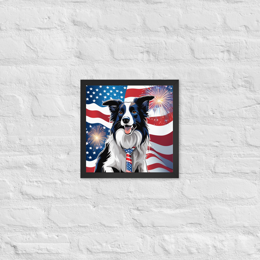 PugMug Custom Border Collie Framed Print