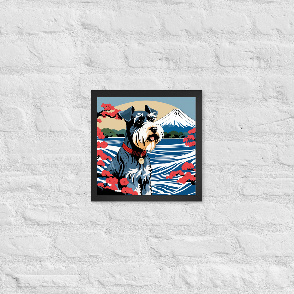 PugMug Custom Miniature Schnauzer Framed Print
