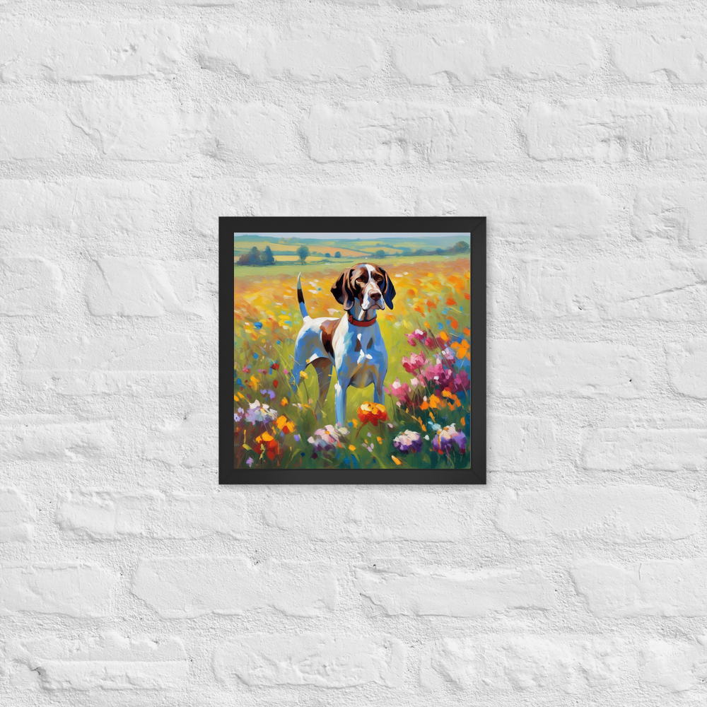 PugMug Custom Pointer Dog Framed Print