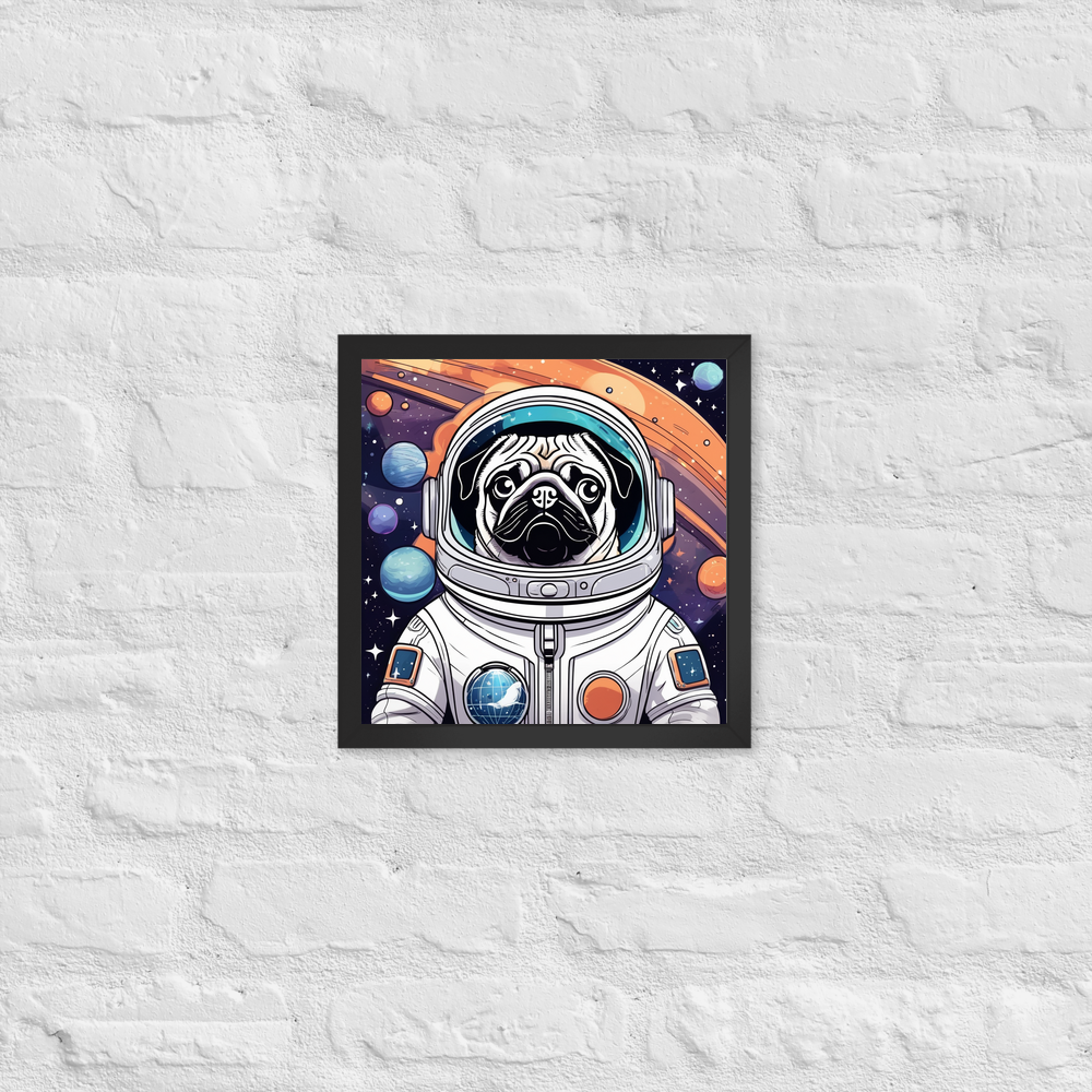 PugMug Custom Pug Framed Print