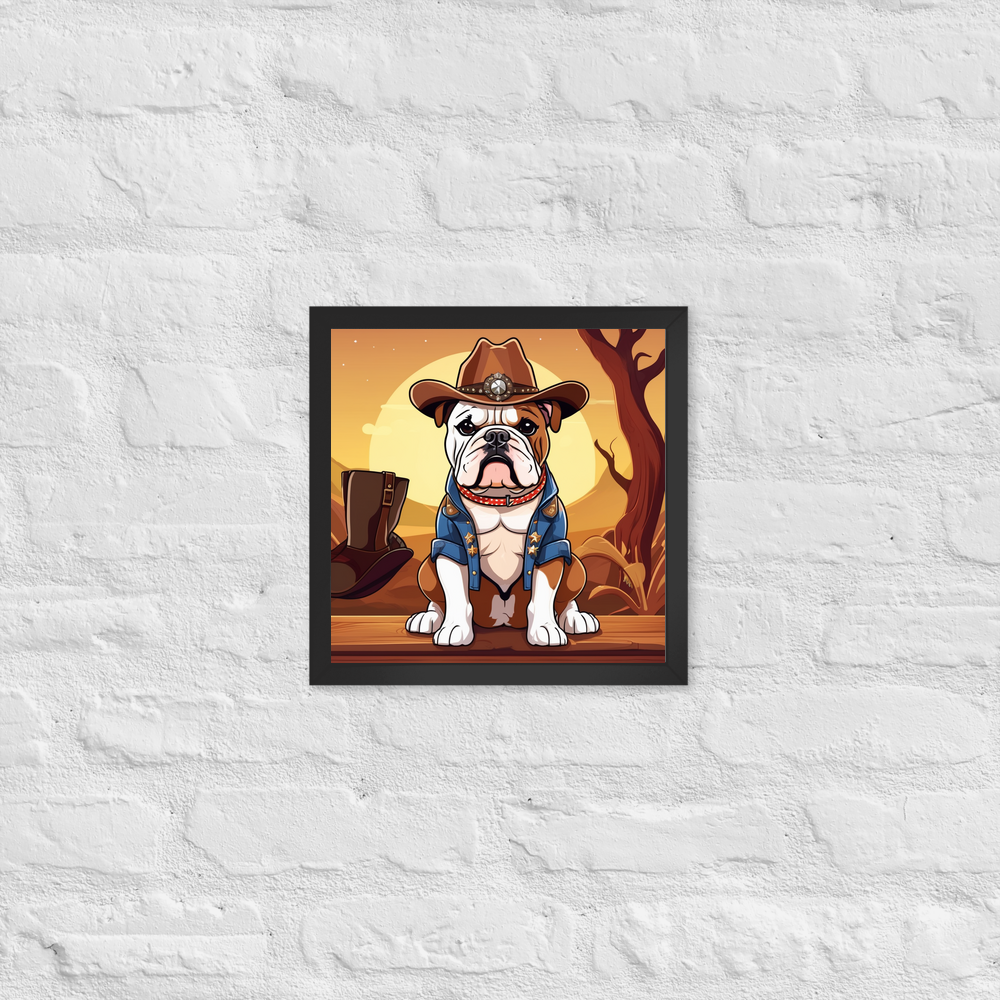 PugMug Custom Bulldog Framed Print