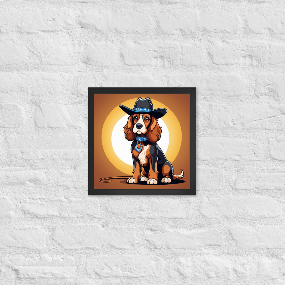 PugMug Custom English Cocker Spaniel Framed Print