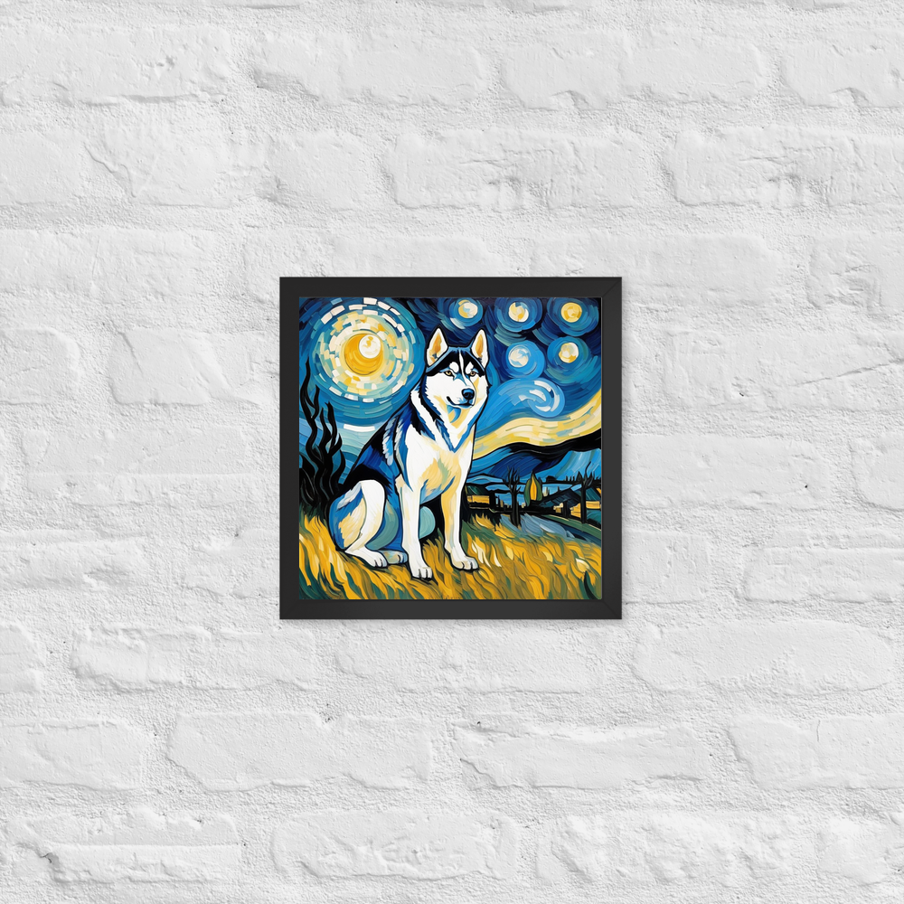 PugMug Custom Siberian Husky Framed Print