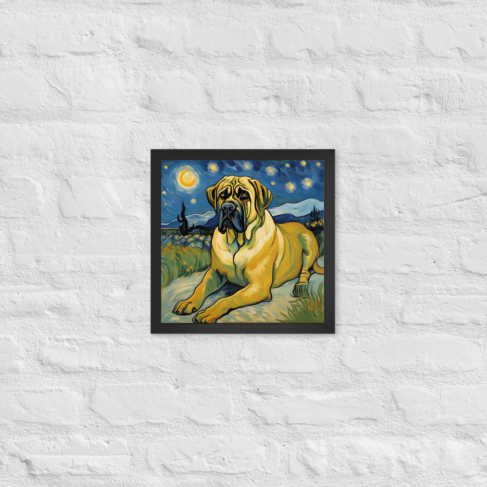 PugMug Custom Mastiff Framed Print