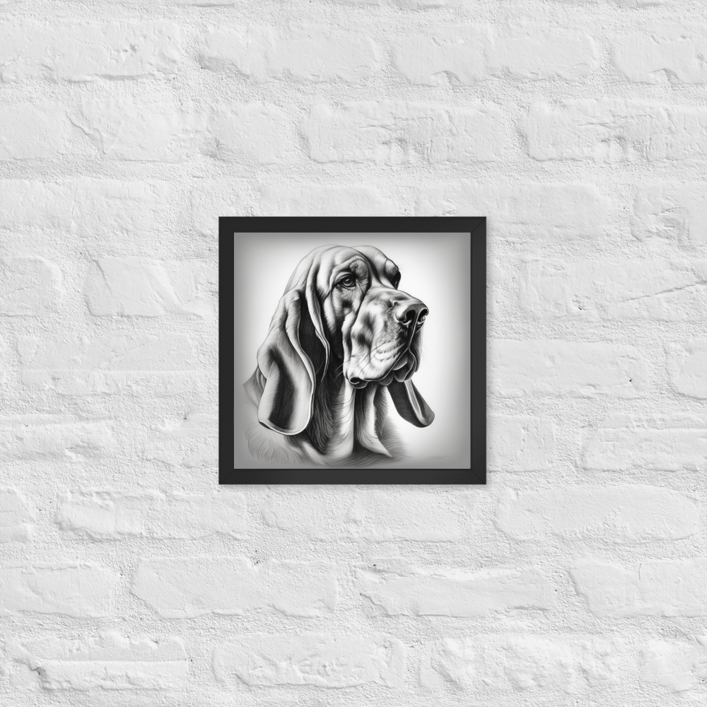 PugMug Custom Bloodhound Framed Print