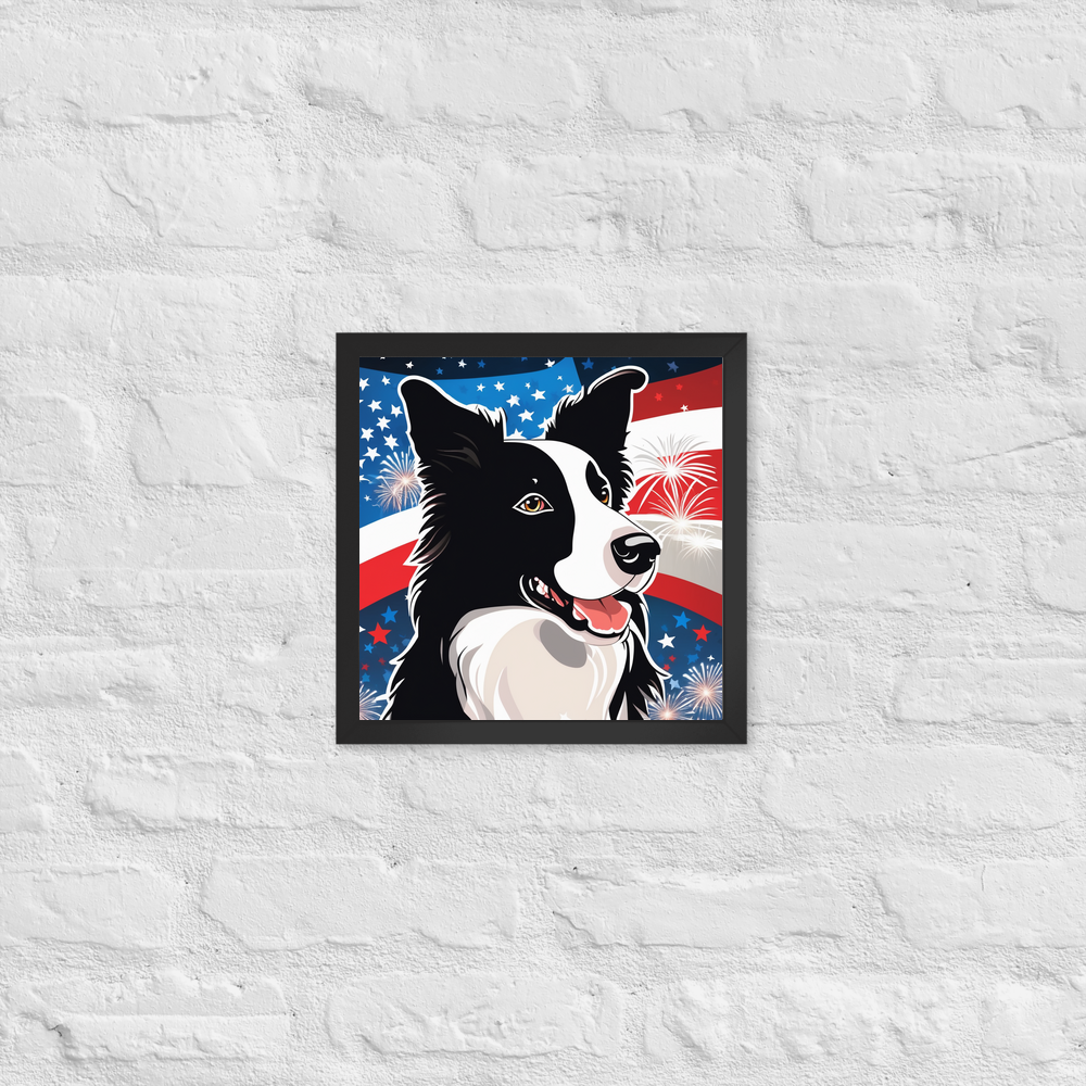 PugMug Custom Border Collie Framed Print