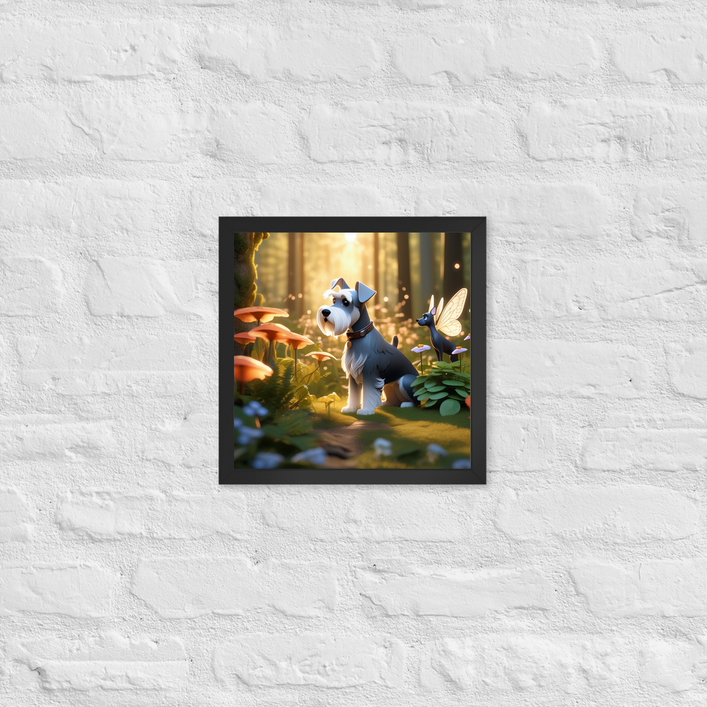 PugMug Custom Miniature Schnauzer Framed Print