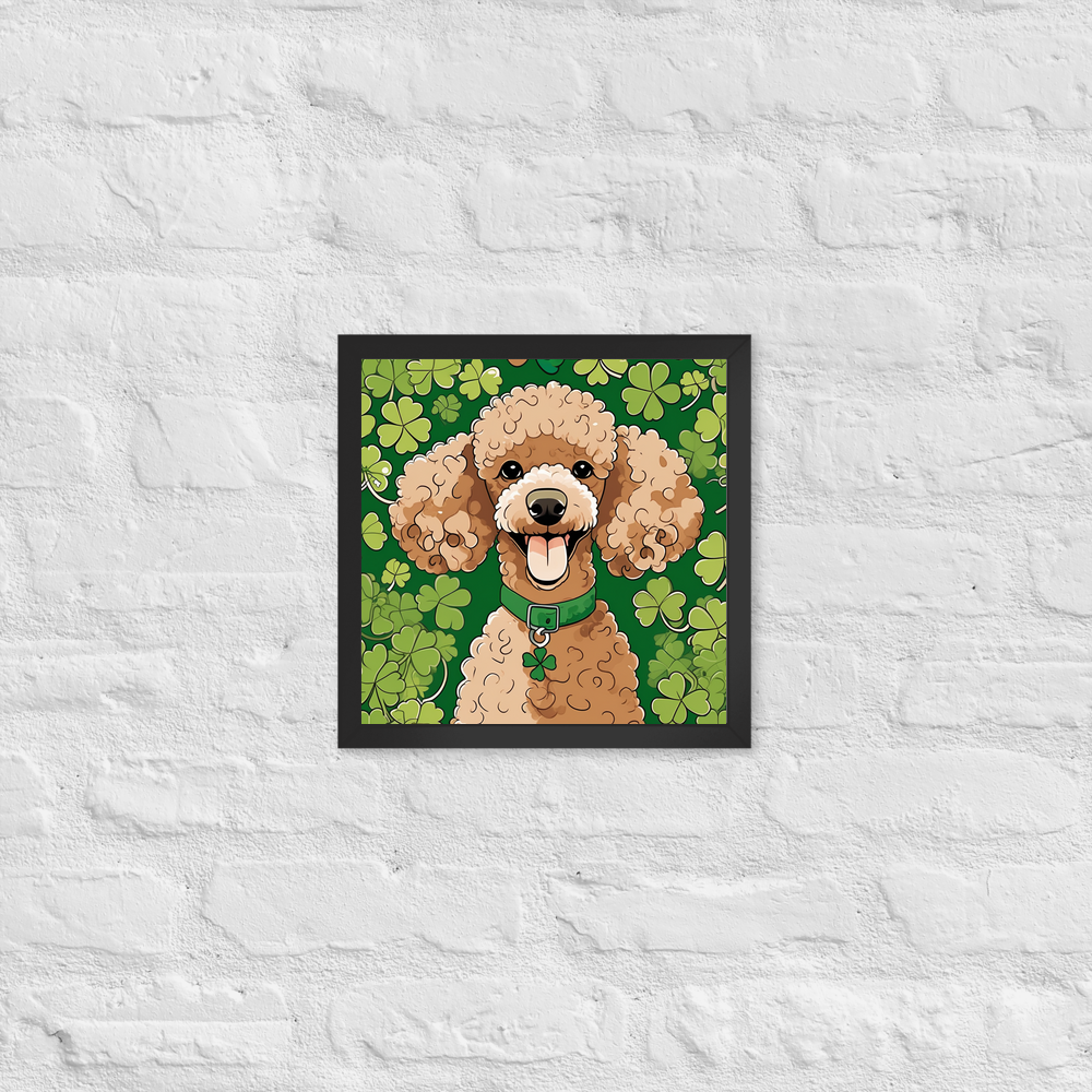 PugMug Custom Tan Poodle Framed Print