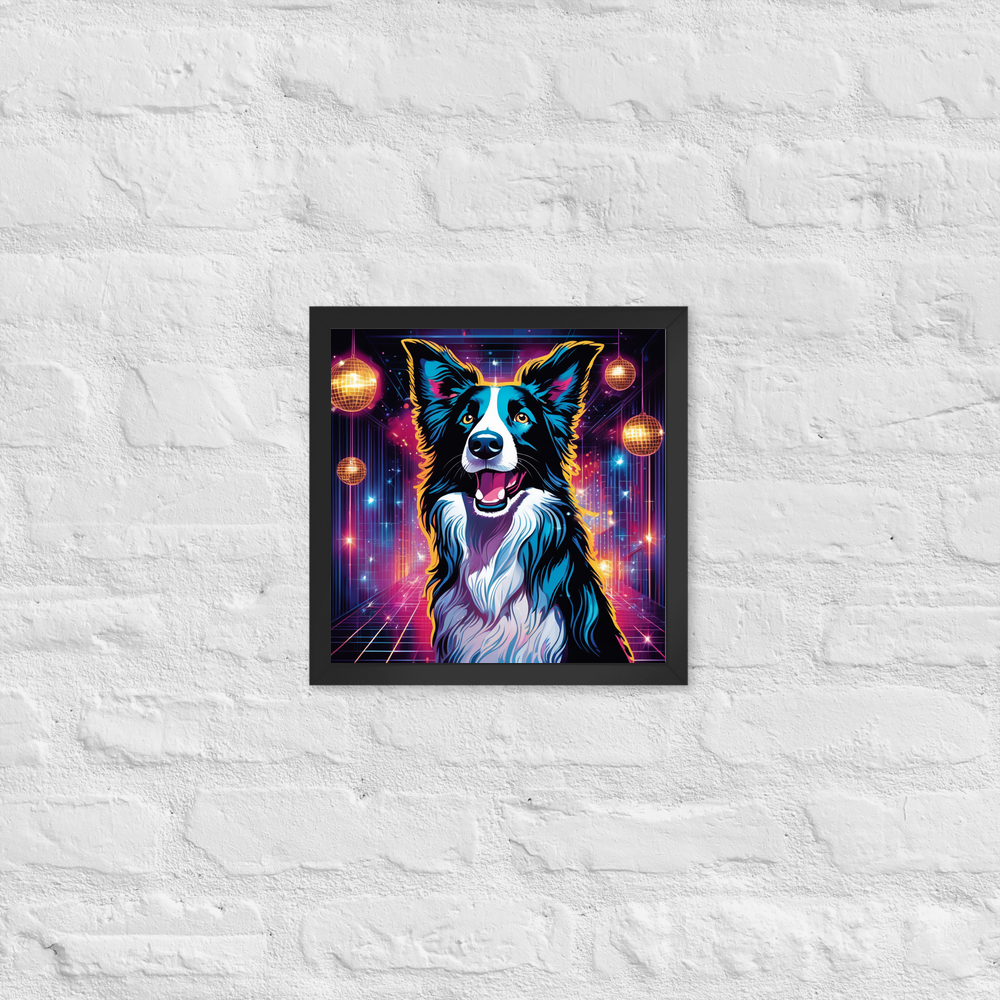 PugMug Custom Border Collie Framed Print