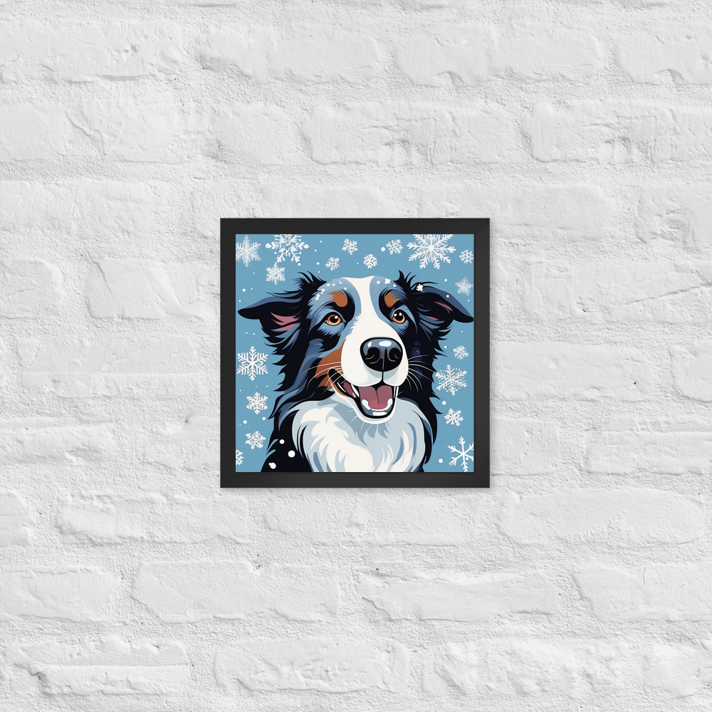 PugMug Custom Border Collie Framed Print