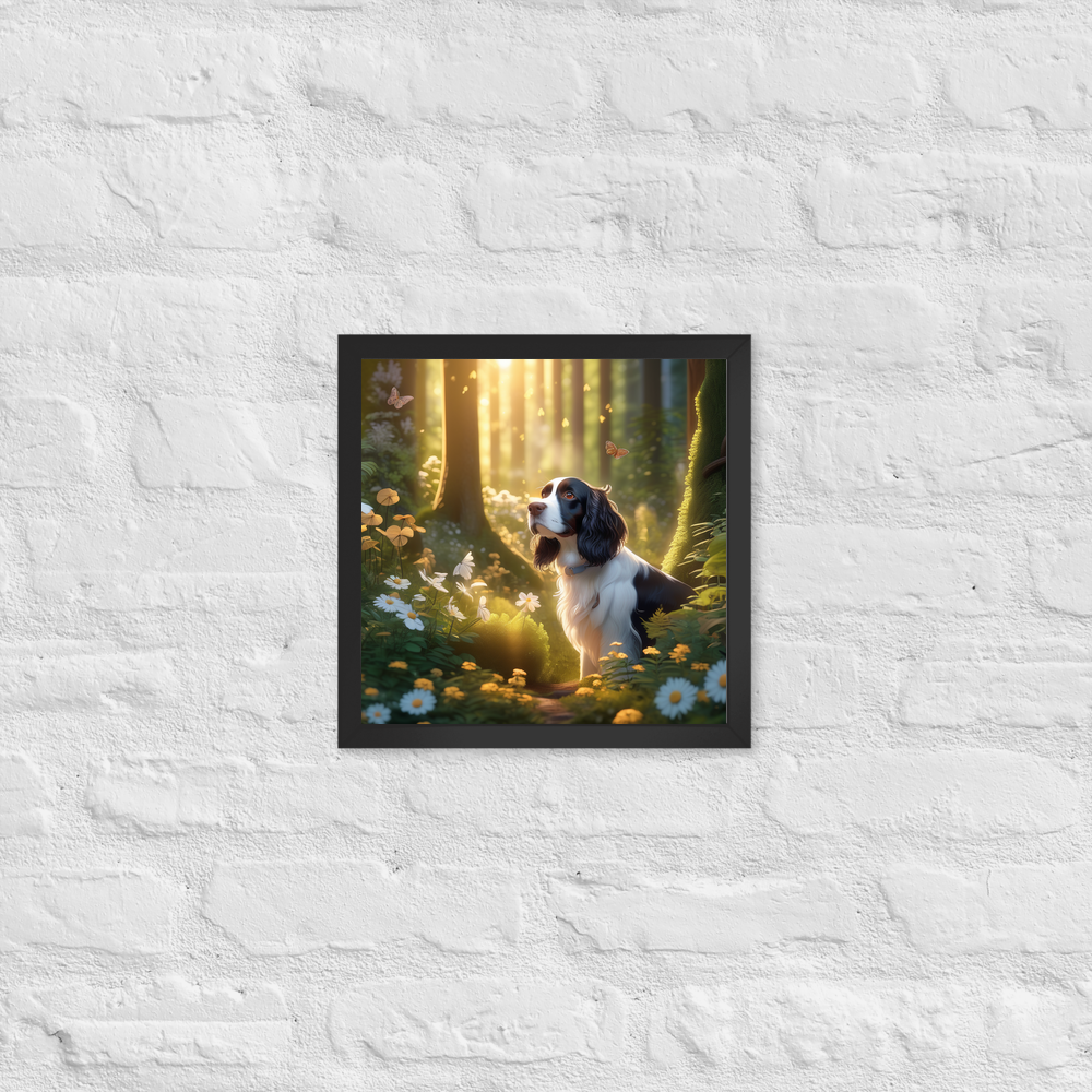 PugMug Custom English Springer Spaniel Framed Print