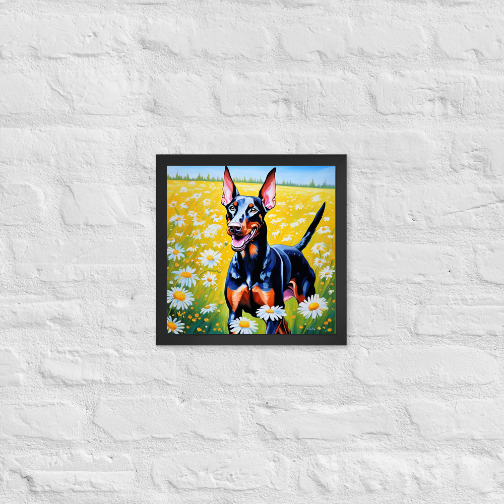 PugMug Custom Doberman Pinscher Framed Print
