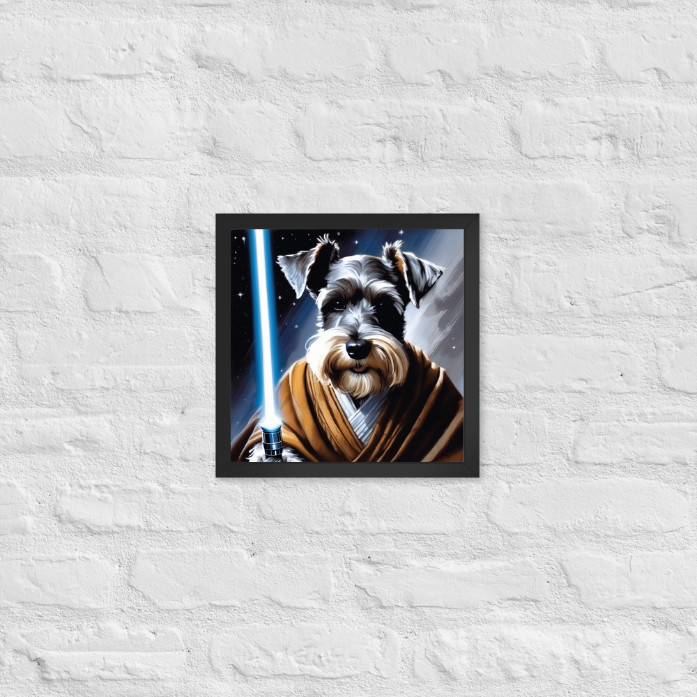 PugMug Custom Miniature Schnauzer Framed Print
