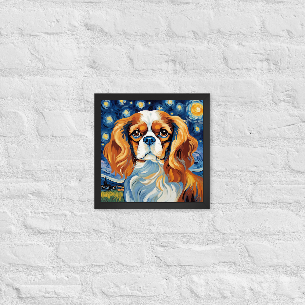 PugMug Custom Cavalier King Charles Spaniel Framed Print