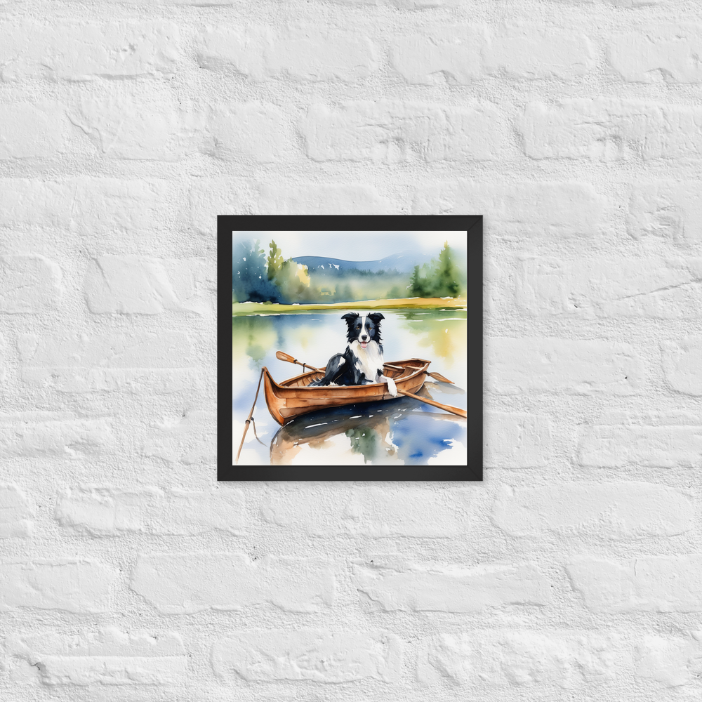 PugMug Custom Border Collie Framed Print