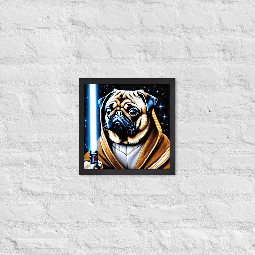 PugMug Custom Pug Framed Print