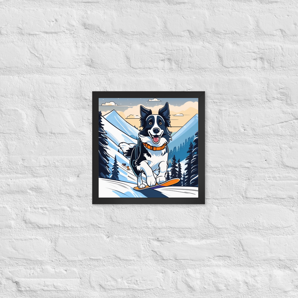 PugMug Custom Border Collie Framed Print
