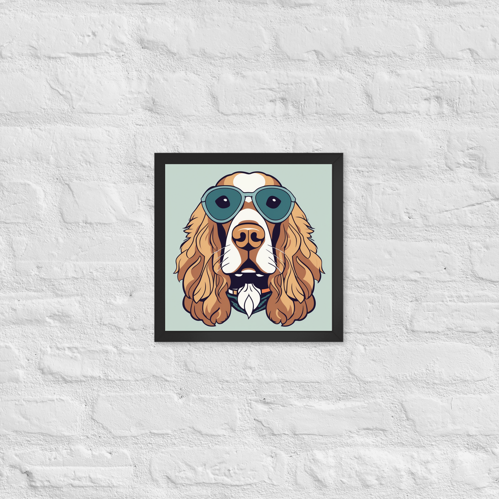 PugMug Custom English Cocker Spaniel Framed Print