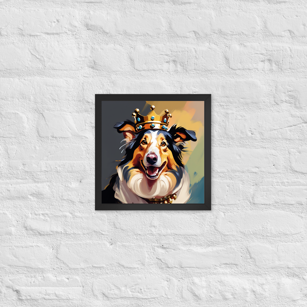 PugMug Custom Collie Framed Print
