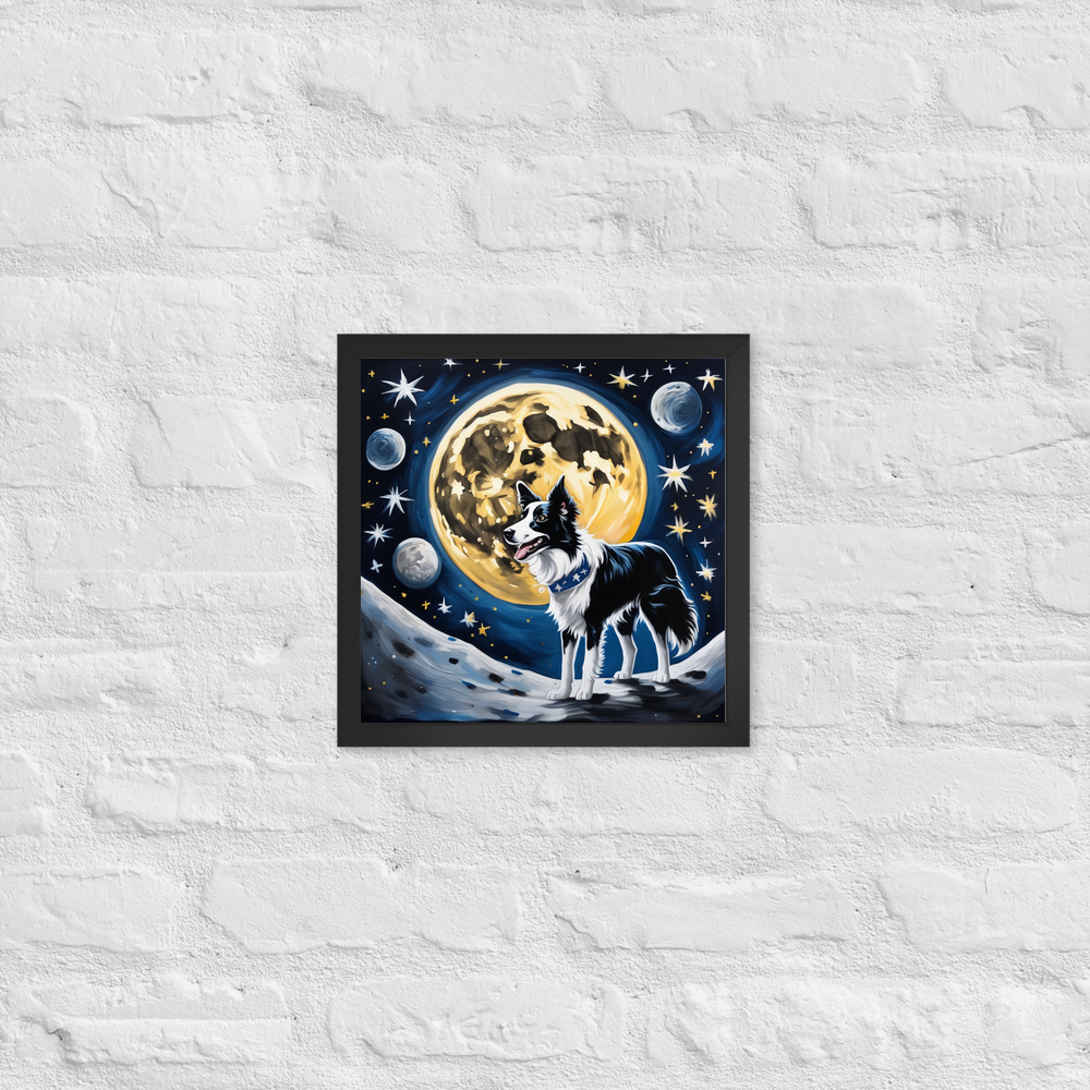 PugMug Custom Border Collie Framed Print