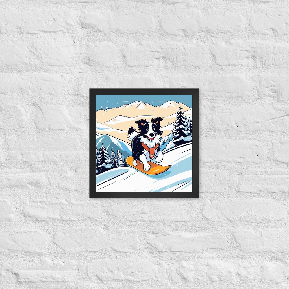 PugMug Custom Border Collie Framed Print