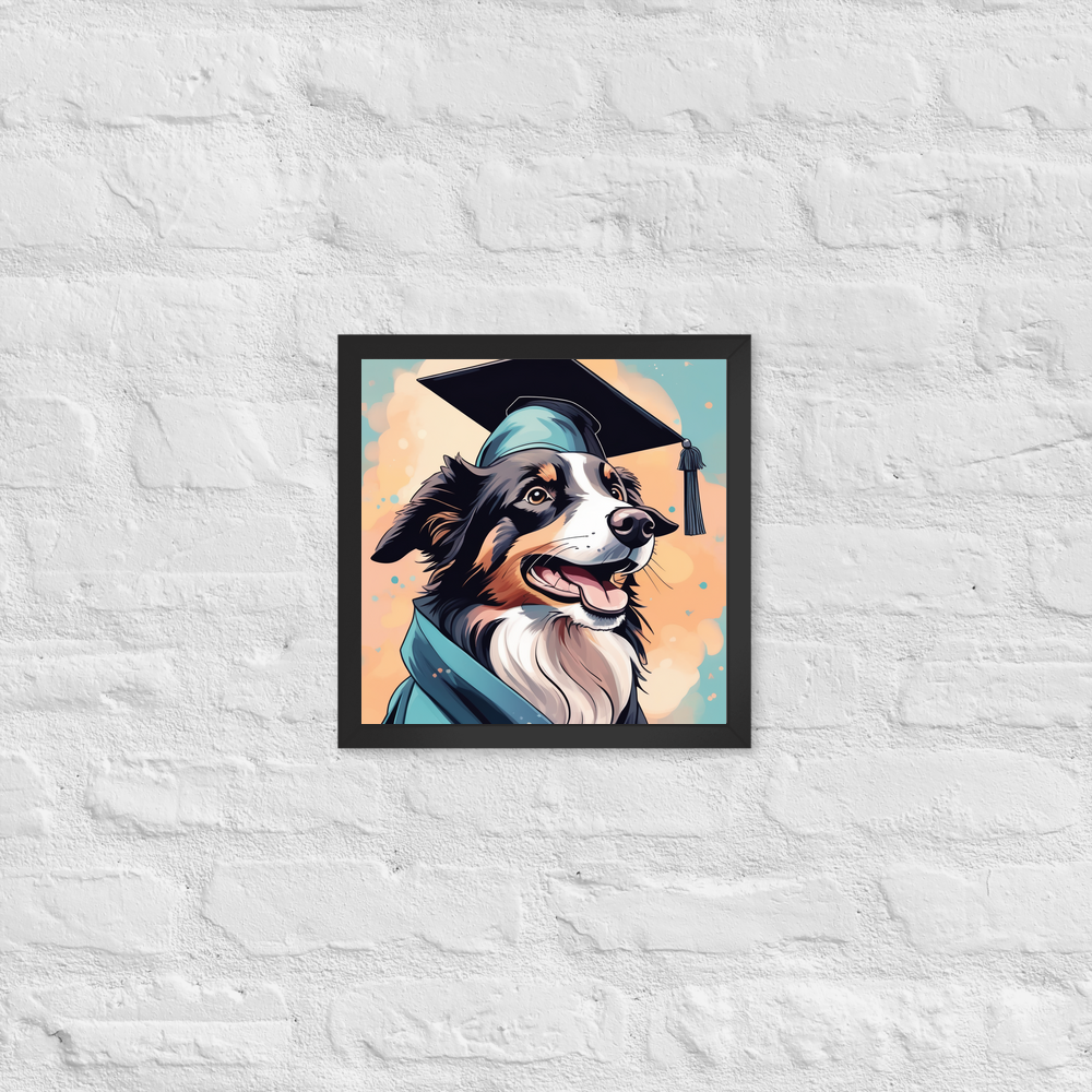 PugMug Custom Border Collie Framed Print