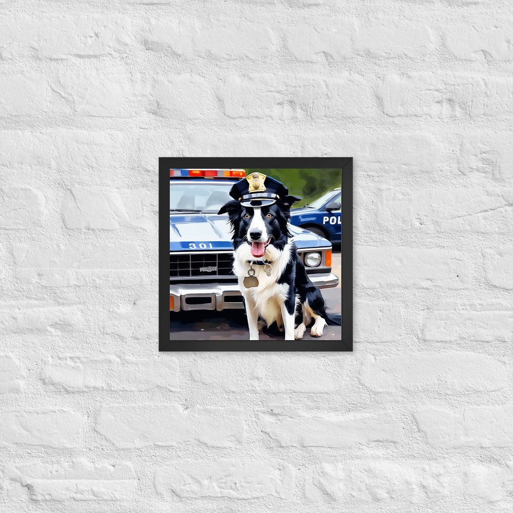 PugMug Custom Border Collie Framed Print