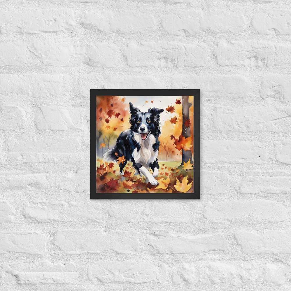 PugMug Custom Border Collie Framed Print
