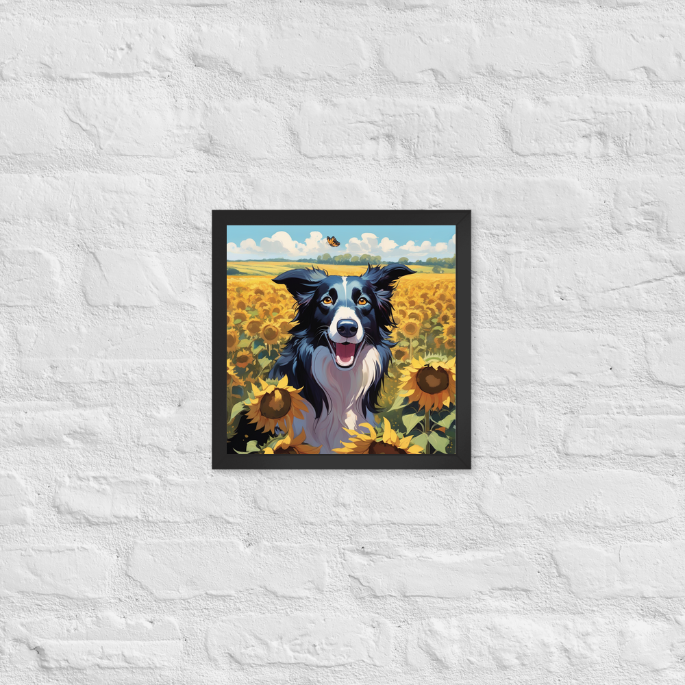 PugMug Custom Border Collie Framed Print